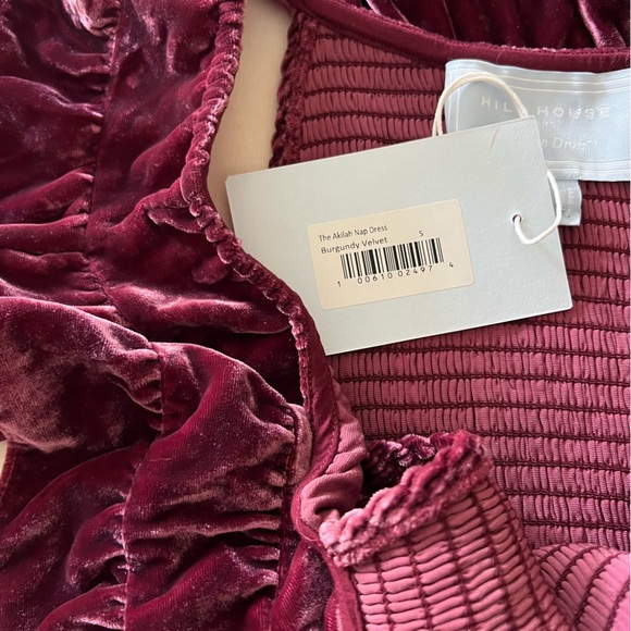 Hill House Akilah Nap Dress in Burgundy Velvet - Picture 14 of 16